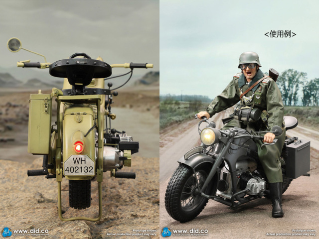 DID】E60075 1/6 WW2 German Zündapp KS 750 Motorcycle with
