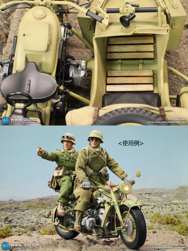 DID】E60075 1/6 WW2 German Zündapp KS 750 Motorcycle with