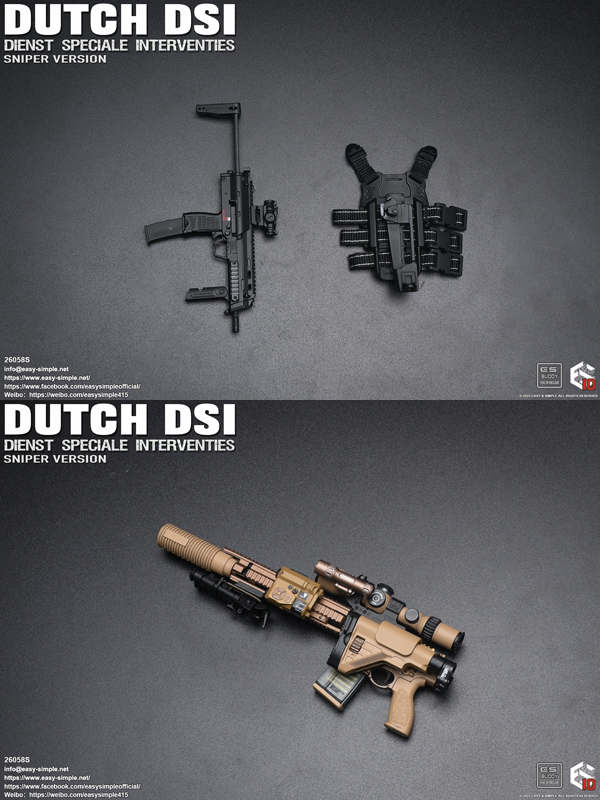 EASY&SIMPLE】26058S Dutch Dienst Speciale Interventies Sniper