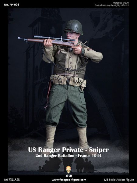 Facepoolfigure】FP003A 1/6 WW2 US Ranger private sniper 2nd Ranger