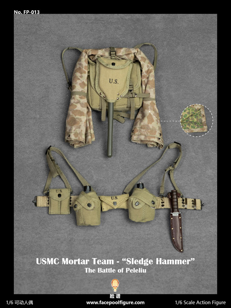 Facepoolfigure】FP013A 1/6 USMC Mortar Team - “Sledge Hammer” WW2