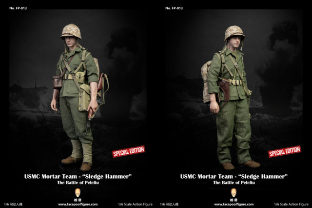 Facepoolfigure】FP013B 1/6 USMC Mortar Team - “Sledge Hammer” WW2