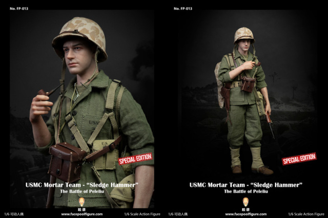 Facepoolfigure】FP013B 1/6 USMC Mortar Team - “Sledge Hammer” WW2