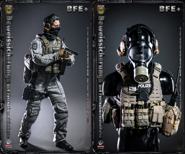 King's Toy】KT-8008 1/6 BFE+ Beweissicherungs ドイツ連邦警察 テロ