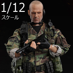 crazyfigure】LW019 1/12 NAVY SEALS Commando Captain ネイビー
