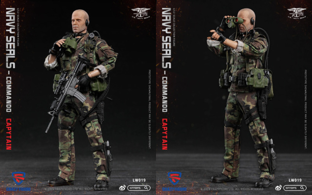 crazyfigure】LW019 1/12 NAVY SEALS Commando Captain ネイビー