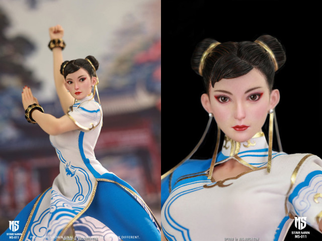 星漫 STAR MAN】MS-011 1/6 Female Fighter (Blue Cloud Patterned