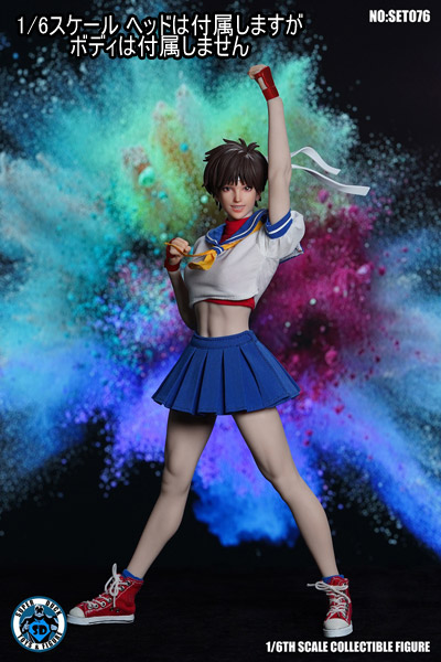 SUPERDUCK】SET076 格闘美少女 1/6スケール 女性ヘッド＆コスチューム