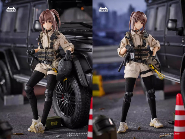 HASUKI】PA006 1/12 Pocket Art Series 警備員 冷泉緋世 1/12スケール女性