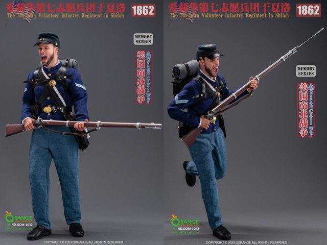 QORANGE QOTOYS】QOM-1032 1/6 American Civil War US the 7th Iowa