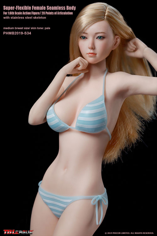 TBLeague】Female Super Flexible Seamless Bodies head sculpt