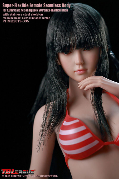 TBLeague】Female Super Flexible Seamless Bodies head sculpt
