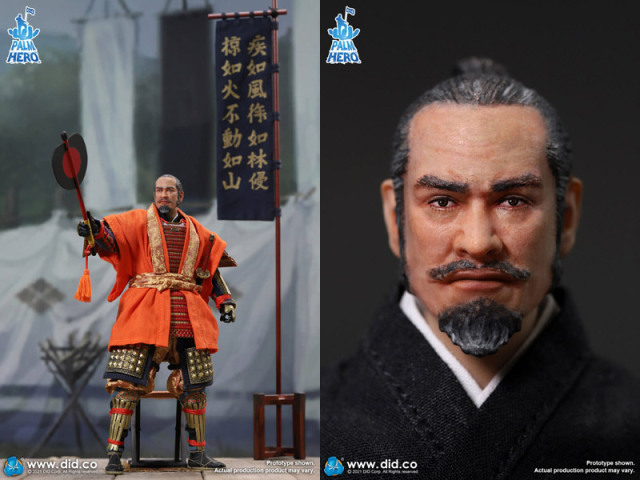 DID】XJ80013 1/12 Palm Hero Japan Samurai Series-Takeda Shingen