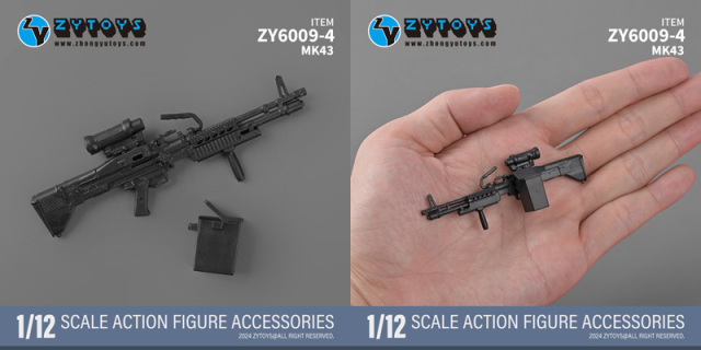 ZYTOYS】ZY6009 M1928 MK43 MK13 M200 M82A1 ライフル銃 軽機関銃 対物