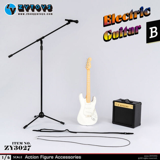 ZYTOYS】ZY3027 ABCD 1/6 Electric Guitar エレキギター＆アンプ