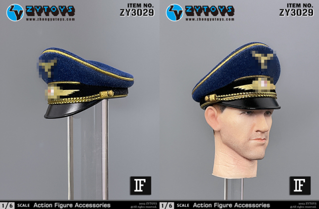 ZYTOYS】ZY3029 WW2ドイツ軍 制帽 軍帽 1/6スケール 帽子