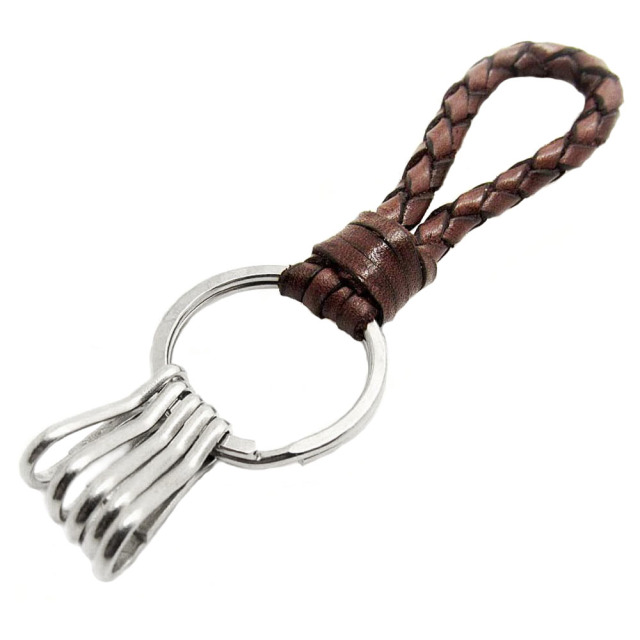 キーホルダー 本革 革 レザー キーチェーン ハンドメイド 手作り8色