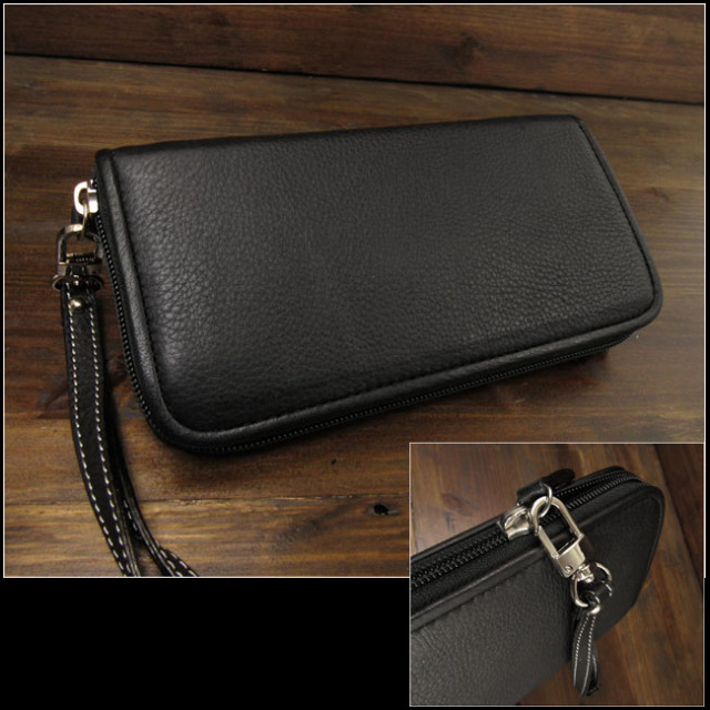 和柄 レディース 革財布 長財布 本革 ラウンドファスナー財布 ちりめん