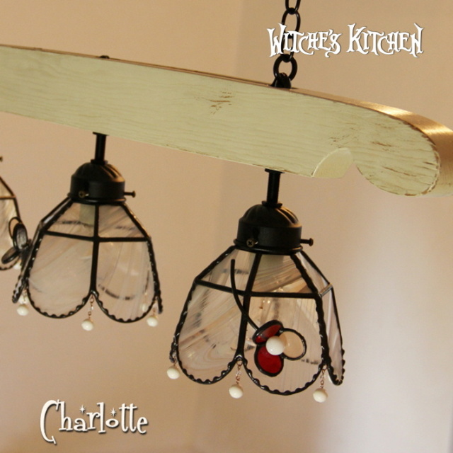 ステンドグラス 照明 ペンダントライト【 シャルロット 3Lights