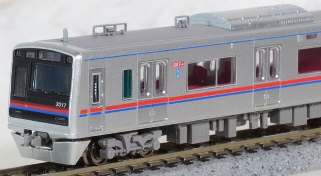 マイクロエース 京成3000形 3017F SRアンテナ付き 8両セット a7339
