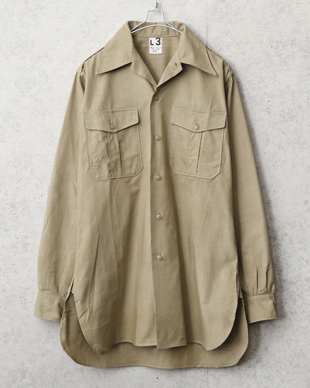 USED フランス軍 M-47 ヴィンテージ チノシャツ ミリタリー