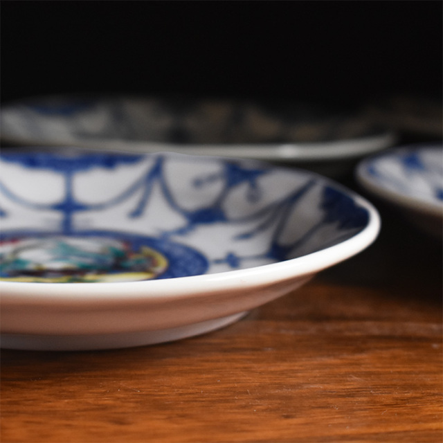 中皿 セット（ 径約 16cm ） 時代絵【アウトレット】 九谷焼専門店 和