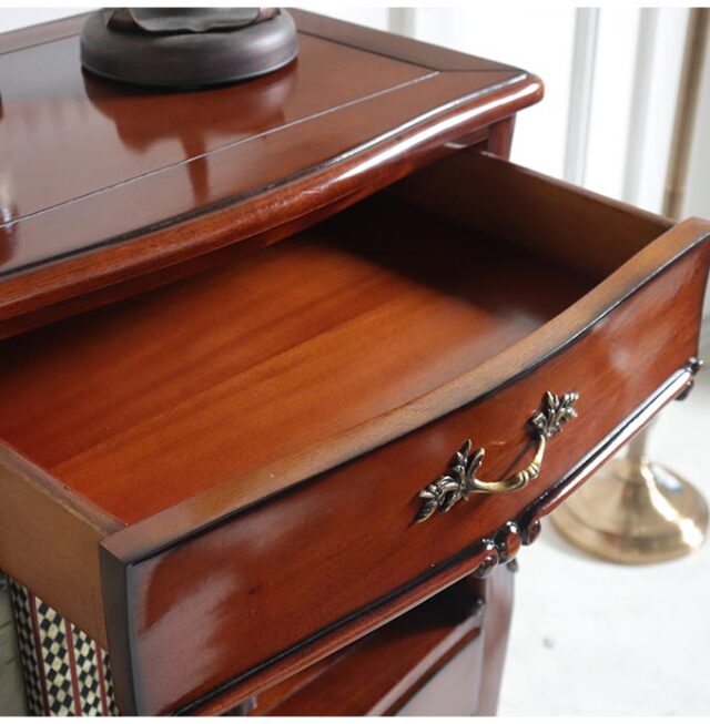 電話台 ファックス台 幅60cm テレフォーノチェスト｜高級マホガニー