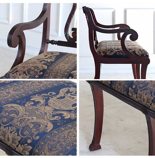 ハープチェア 2人掛けソファ｜英国調 アンティーク調｜おしゃれ家具