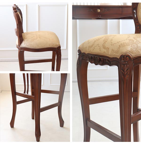 カウンターチェア 高さ97cm｜ヨーロピアンクラシックアンティーク