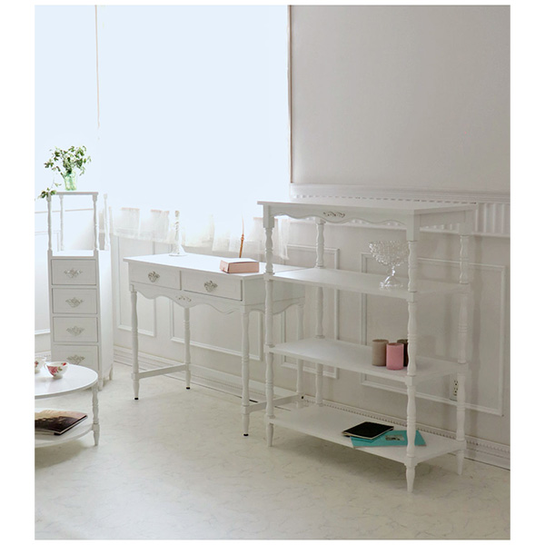 オープンシェルフ 輸入家具 白家具 オープンラック 白 おしゃれ