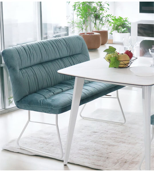 ダイニングベンチ 2Pソファ ソファー おしゃれ コンパクト 2人掛け