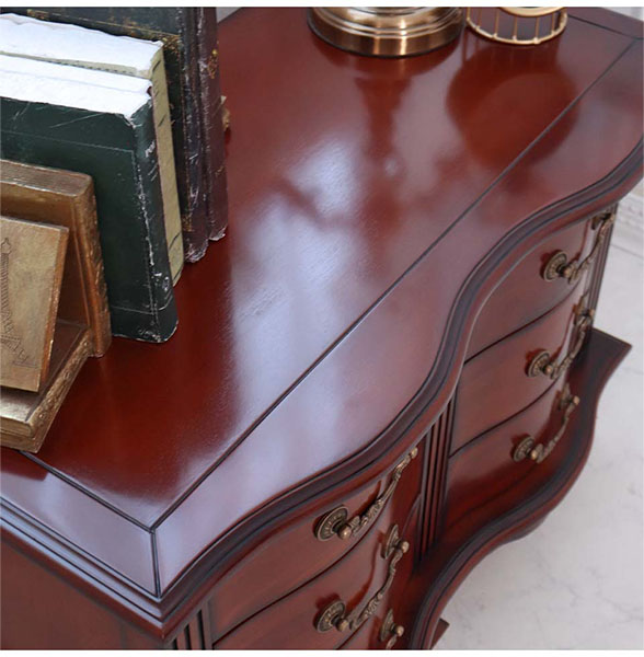 猫脚 チェスト 木製 おしゃれ 引出収納 アンティーク 3段 6引出