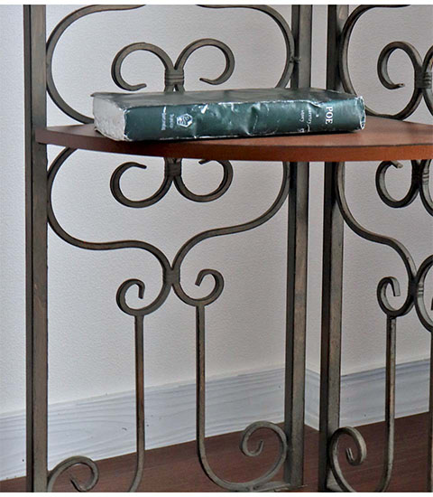 アイアン製 アンティーク調 コーナーラックシェルフ 5段｜Y-KAGU(輸入