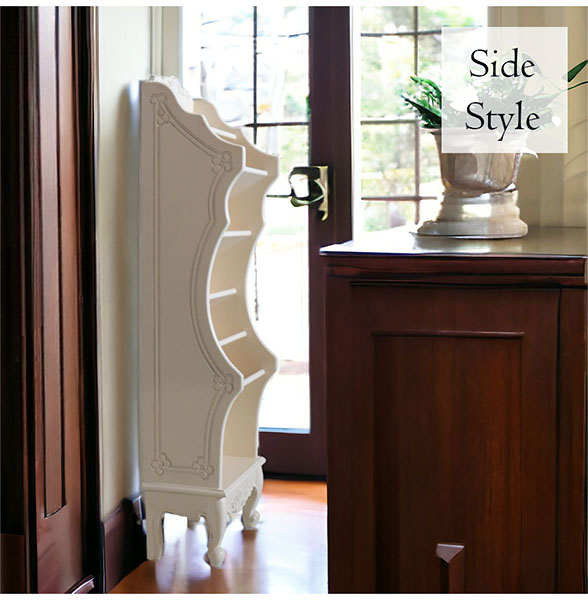 スリッパラック｜ヨーロピアンクラシックホワイト｜おしゃれインテリア