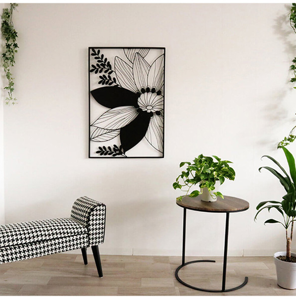 壁面をおしゃれに演出 ウォールアートパネル(フローラル） 壁掛け 壁