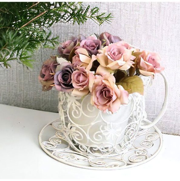 室内外兼用 おしゃれなインテリアのアクセント ティーカップ型