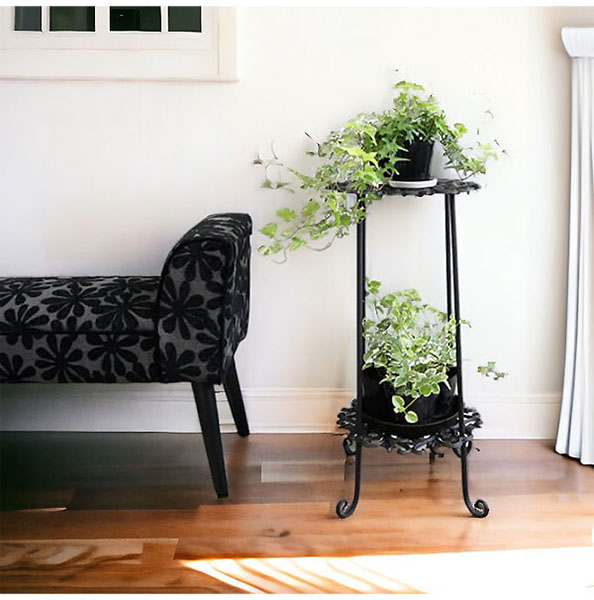 アイアン製 アンティーク調 フラワースタンド（花台） プランター