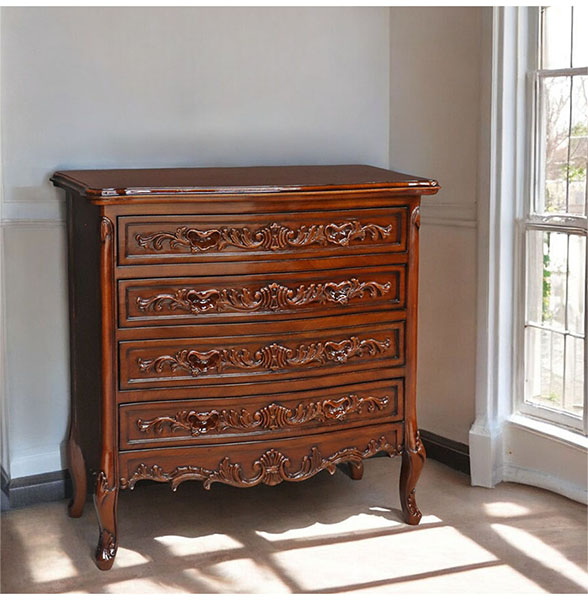 マリナカッシーリ アンティーク調 4段チェスト ｜Y-KAGU(輸入家具屋