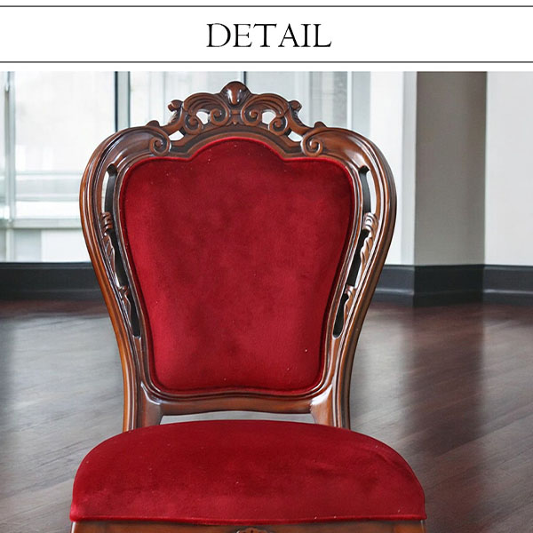 マリナカッシーリ 猫脚 ダイニングチェア (ベロアレッド)｜Y-KAGU(輸入