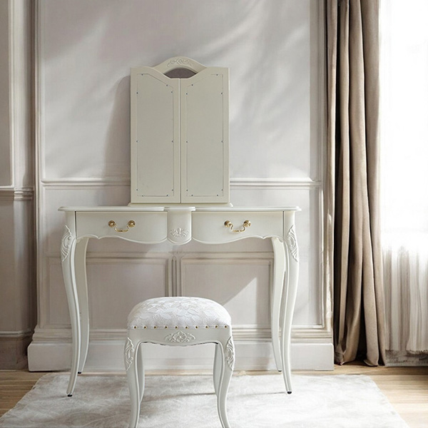 Y-KAGUオリジナル Famille ファミーユ 3面鏡ドレッサーセット(スツール