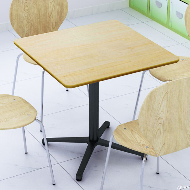 カフェテーブル 四角 ダイニングテーブル おしゃれ 幅75×高さ72cm