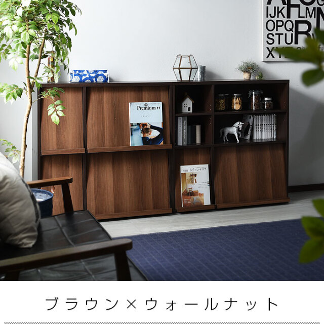 2種類セット セット ディスプレイラック 本棚 扉付 キッズ｜激安