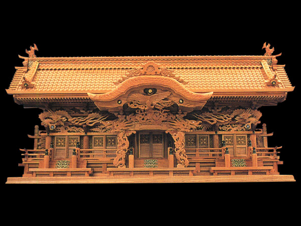 高級屋久杉神棚切妻五社