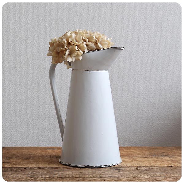 イギリス アンティーク ホーローウォータージャグ/水差し/琺瑯