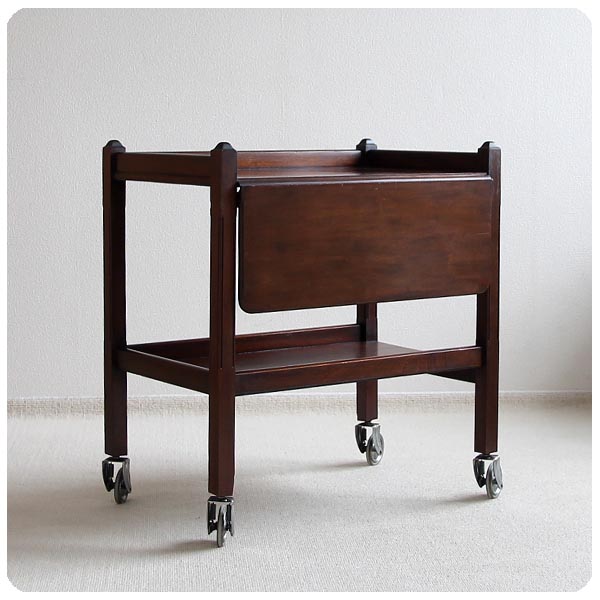 イギリス アンティーク ドロップリーフキッチンワゴン/ティーテーブル