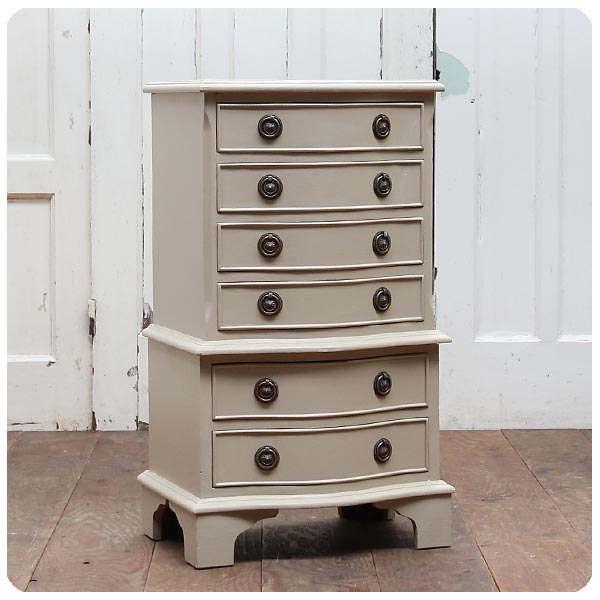 イギリス アンティーク調 ペイントサイドチェスト6段 木製 収納家具