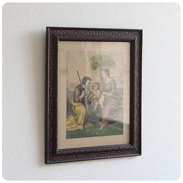 イギリス アンティークフレーム 額縁 プリント インテリア雑貨 店舗