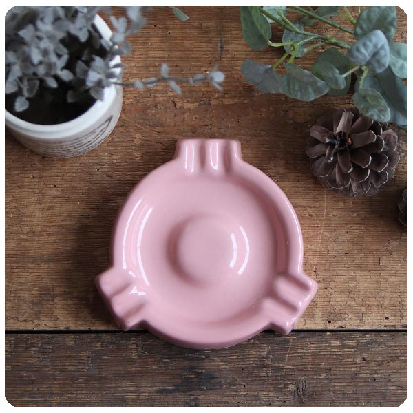 イギリス アンティーク 陶器製灰皿/アッシュトレイ/コレクタブル