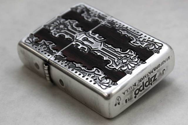 Zippo ジッポー Keyhole Wood Inlay キーホールウッドインレイ SV 2