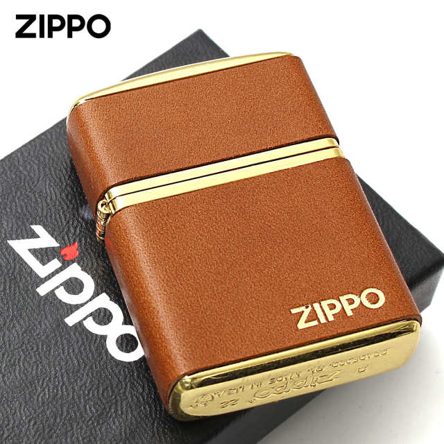 Zippo ジッポー アーマー 革巻き 牛革 ジッポ ロゴ クラッシック